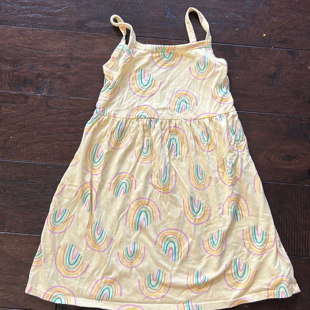 Old navy girls dress 4t rainbow yellow dress